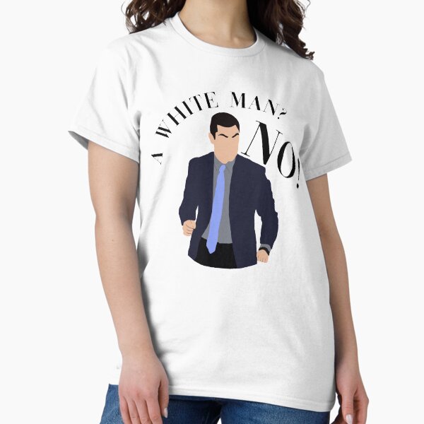 Vista previa del artículo con la obra «¿Un hombre blanco? ¡NO!», diseñado y vendido por ElleHodge.