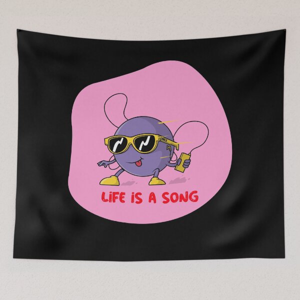 Item preview, LIFE IS A SONG - Fruit delicious music lover designed and sold by Rcasadesign.