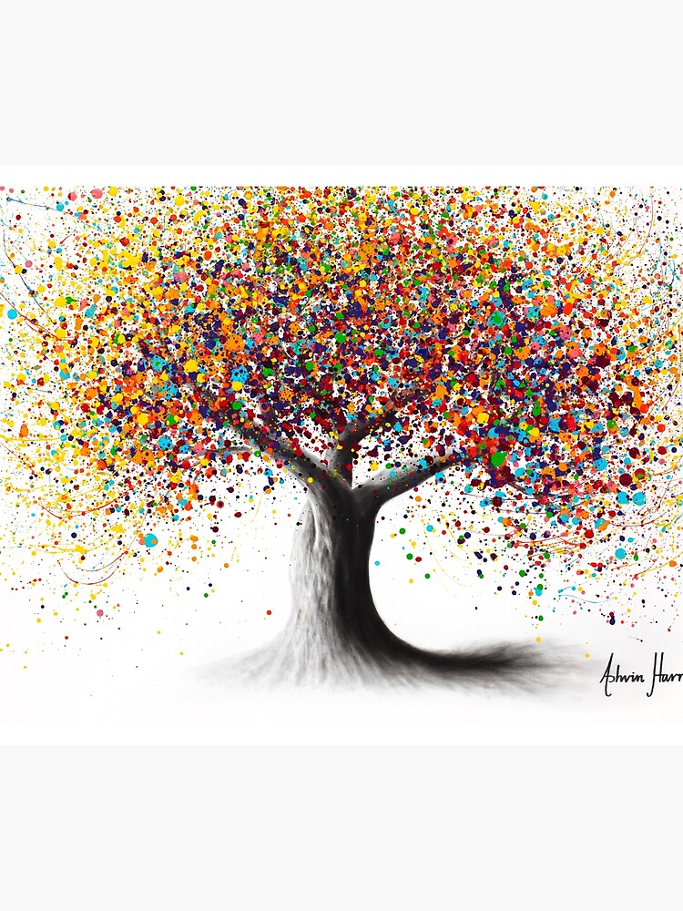 Thumbnail 5 of 5, Shower Curtain, Rainbow Soul Tree designed and sold by Ashvin Harrison.