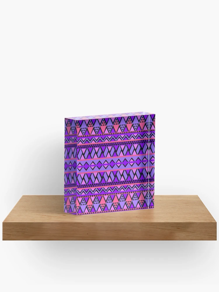 Thumbnail 2 of 5, Acrylic Block, Triangular pattern designed and sold by RueChiedza.