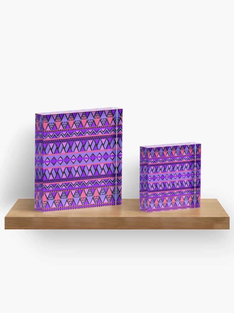 Thumbnail 3 of 5, Acrylic Block, Triangular pattern designed and sold by RueChiedza.
