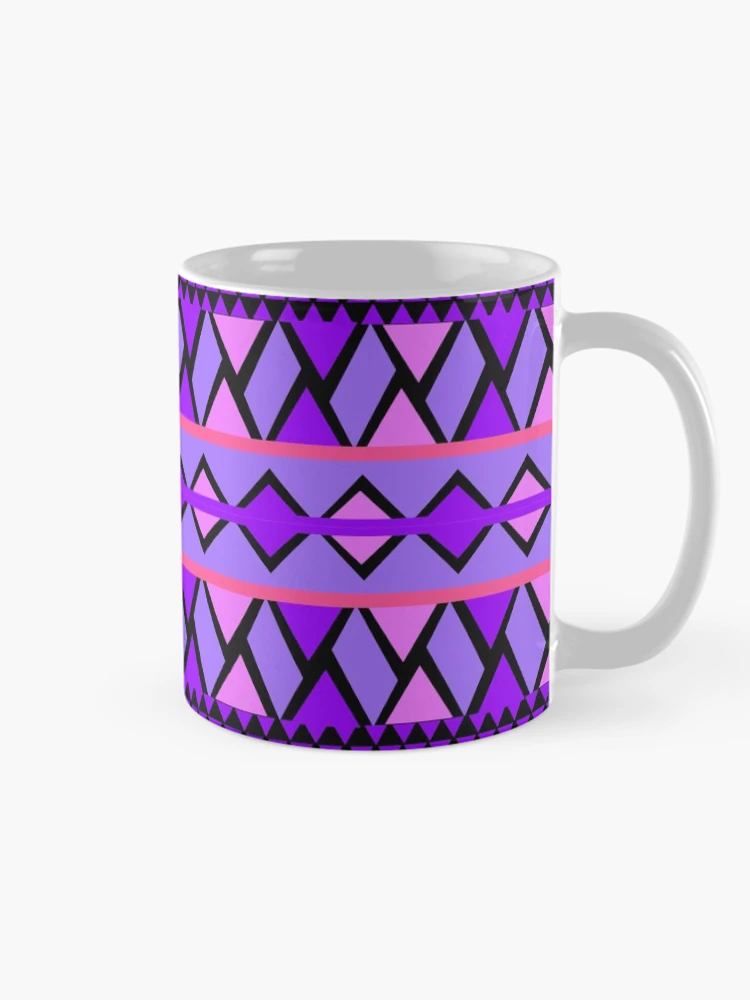 Thumbnail 3 of 6, Coffee Mug, Triangular pattern designed and sold by RueChiedza.