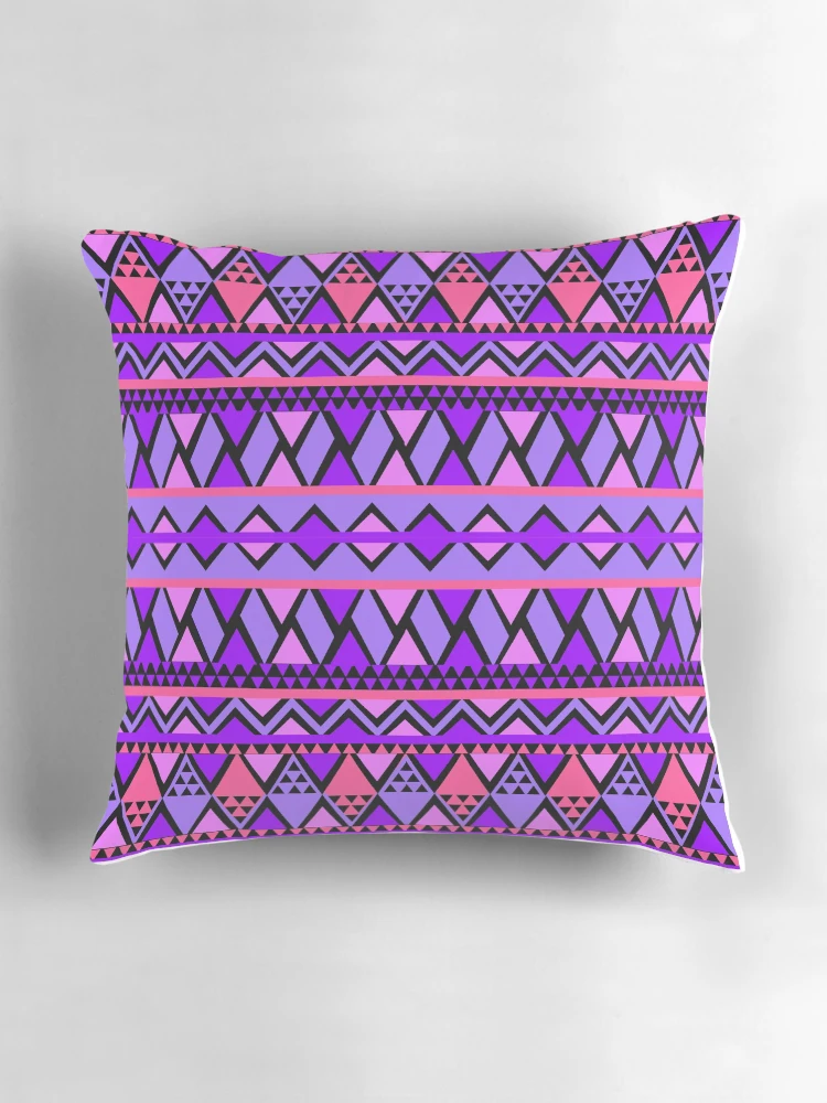 Thumbnail 3 of 4, Pillow, Triangular pattern designed and sold by RueChiedza.