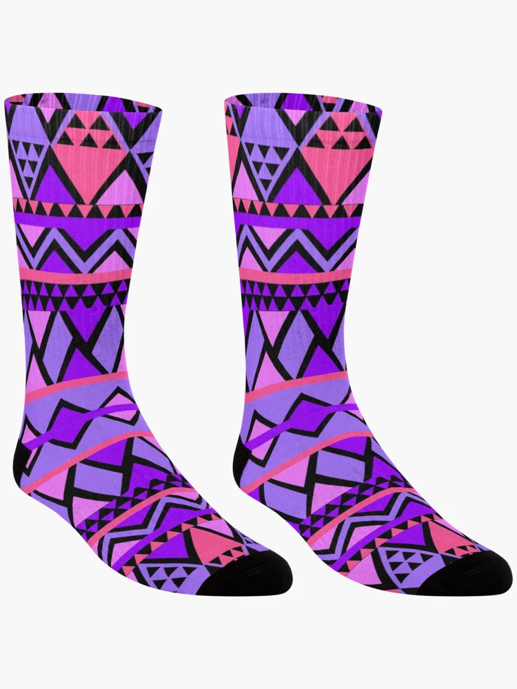 Thumbnail 3 of 5, Socks, Triangular pattern designed and sold by RueChiedza.