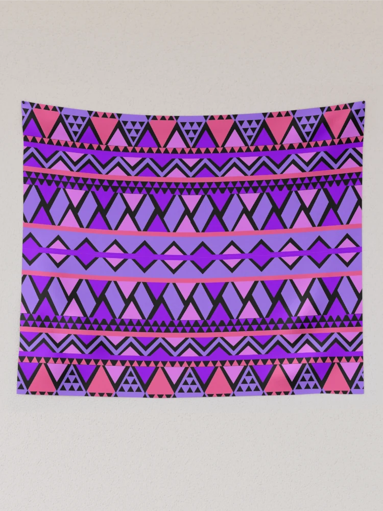 Thumbnail 2 of 3, Tapestry, Triangular pattern designed and sold by RueChiedza.