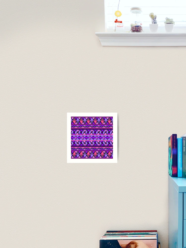 Thumbnail 2 of 3, Art Print, Triangular pattern designed and sold by RueChiedza.