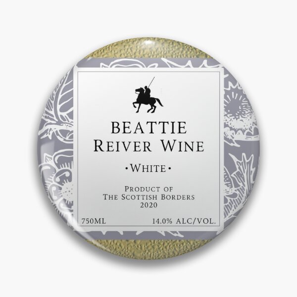 Item preview, BEATTIE Red Wine Label | Border Reivers designed and sold by yourscotborders.