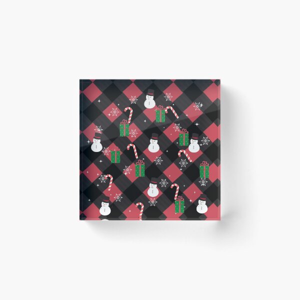 Item preview, Christmas chequered pattern designed and sold by Mariolangstieh.