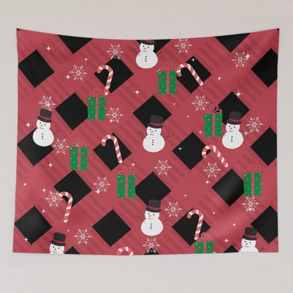 Item preview, Christmas chequered pattern designed and sold by Mariolangstieh.