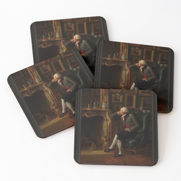 Item preview, The Baron de Besenval in his Salon de Compagnie by Henri-Pierre Danloux Old Masters Classical Fine Art Reproduction designed and sold by Xzendor7 Digital Art Creations.