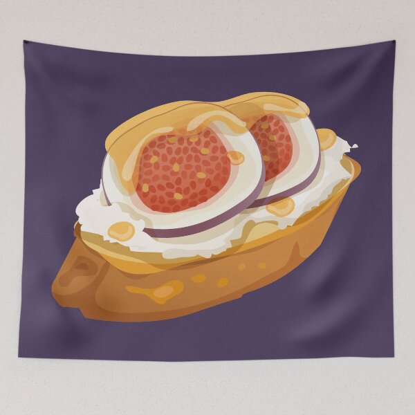 Item preview, Goat Cheese and Figs Bruschetta designed and sold by Alicia Chee.