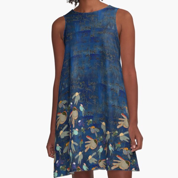 Sea of Birds - Midnight A-Line Dress