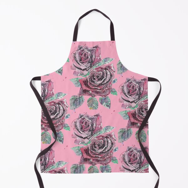 Item preview, Red Rose Watercolor Painting on Pink designed and sold by Sarah Rajkotwala.