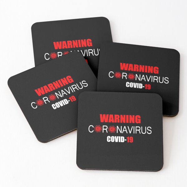 Item preview, Warning coronavirus covid 19 , text designed and sold by MarketVisionAV.