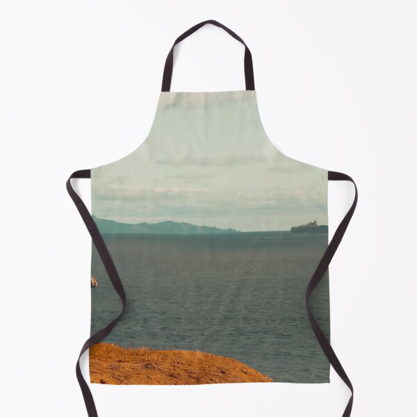 Item preview, Ocean view with mountains background at Rancho Palos Verdes California USA designed and sold by Mrvell.