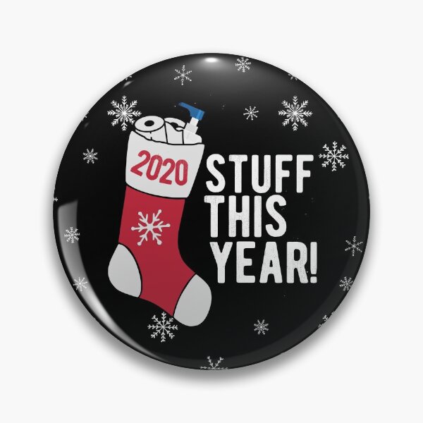 Item preview, Stuff This Year Stocking Filler Toilet Paper and Hand Sanitizer Christmas 2020 pun designed and sold by RainbowPandas.
