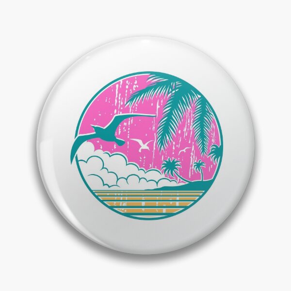 Item preview, Retro beach scene vintage look  designed and sold by MAdHouseArtist.