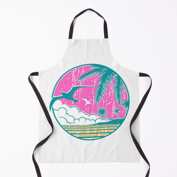 Item preview, Retro beach scene vintage look designed and sold by MAdHouseArtist.