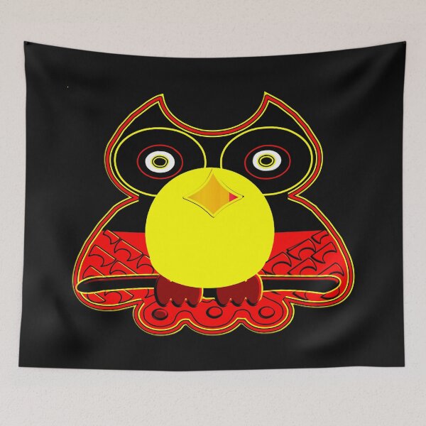 Item preview,  FREE MELBOURNE 2020 - OWL AUSTRALIAN ABORIGINAL FLAG designed and sold by Ralek.