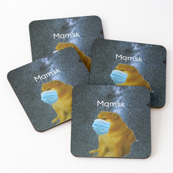 Item preview, Full Body Cheems Wearing a Mask in Space designed and sold by SciathDe.