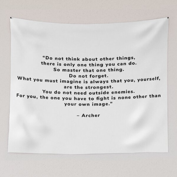 Item preview, Archer (Fate Stay Night) - Quote designed and sold by Epicanimequotes.