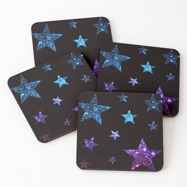 Item preview, Teal Purple Ombre Faux Glitter Stars designed and sold by Felicity-K.
