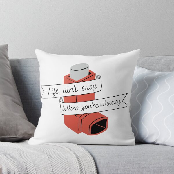 Item preview, Funny Inhaler - Life ain't easy when you're wheezy (red) designed and sold by MerchActually.