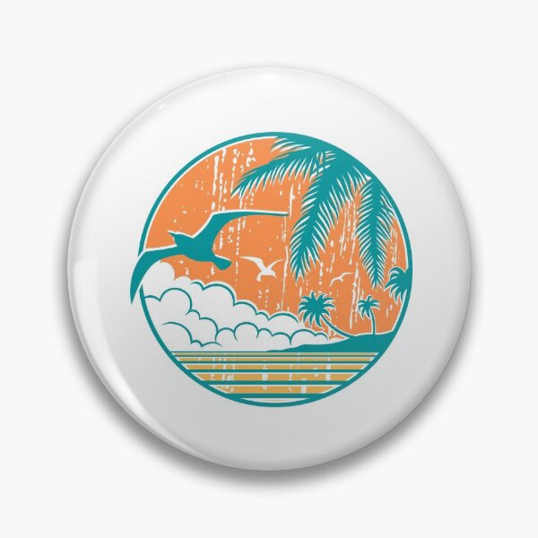 Item preview, Retro beach scene vintage look  designed and sold by MAdHouseArtist.