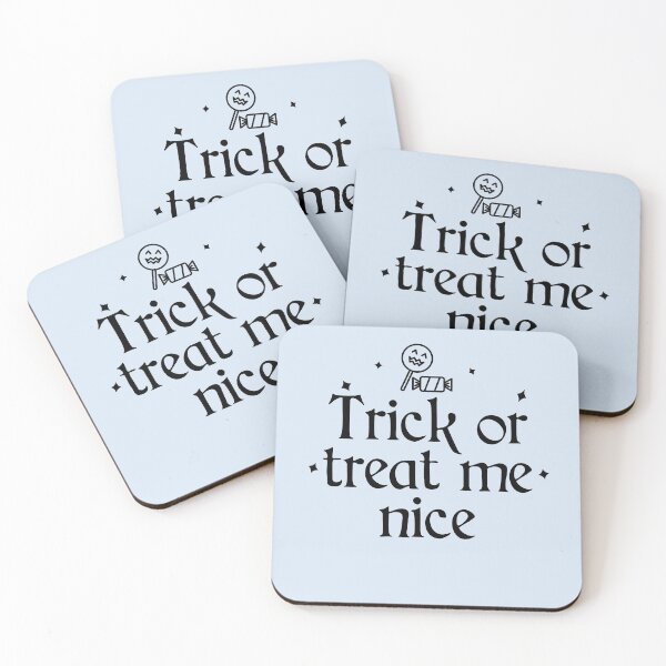 Item preview, Trick or Treat Me Nice Halloween Pun designed and sold by Shujii.