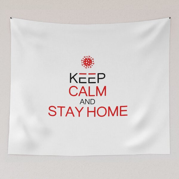 Item preview, Keep calm and Stay home , coronavirus text designed and sold by MarketVisionAV.