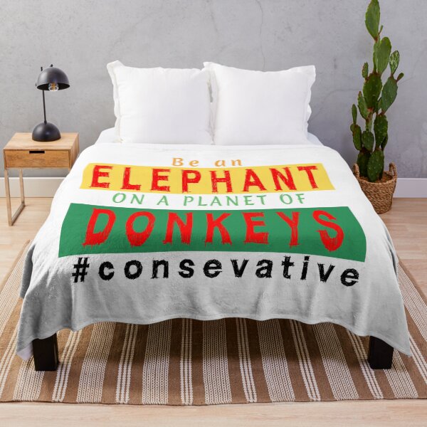 Item preview, Be on elephant on a planet of donkeys | funny conservative designed and sold by clewzo.