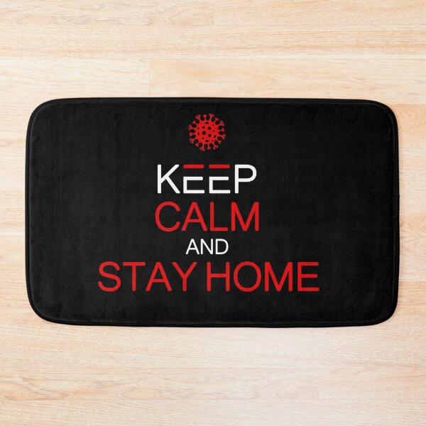 Item preview, Keep calm and Stay home , coronavirus text designed and sold by MarketVisionAV.