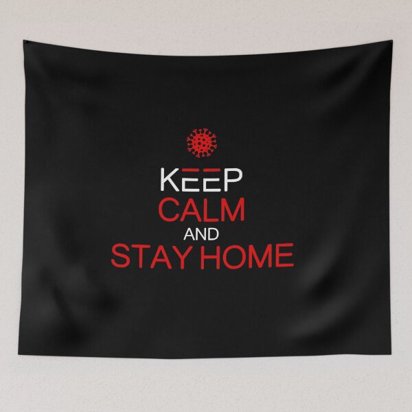 Item preview, Keep calm and Stay home , coronavirus text designed and sold by MarketVisionAV.