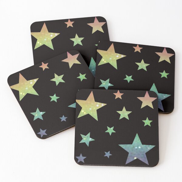 Item preview, Rainbow Ombre Faux Glitter Stars designed and sold by Felicity-K.