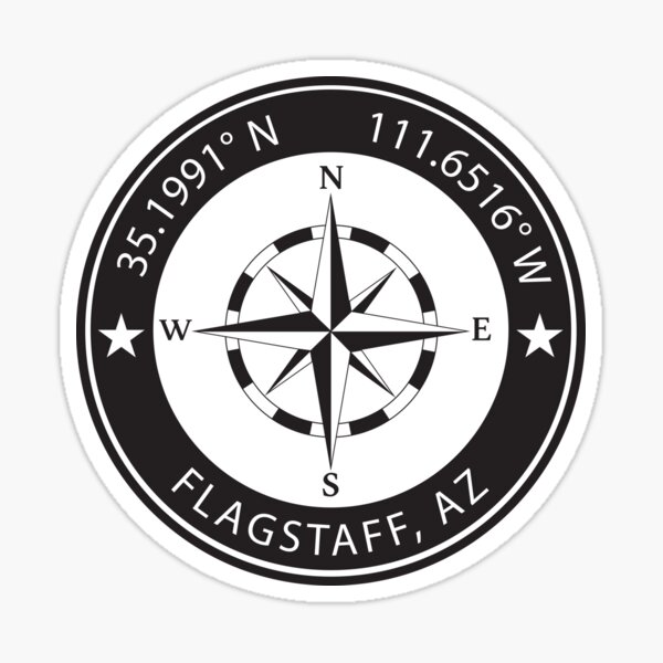 Item preview, Flagstaff, Arizona Geographical Coordinates designed and sold by TeeOhGraphics.