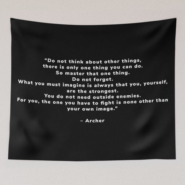 Item preview, Archer (Fate Stay Night) - Quote designed and sold by Epicanimequotes.