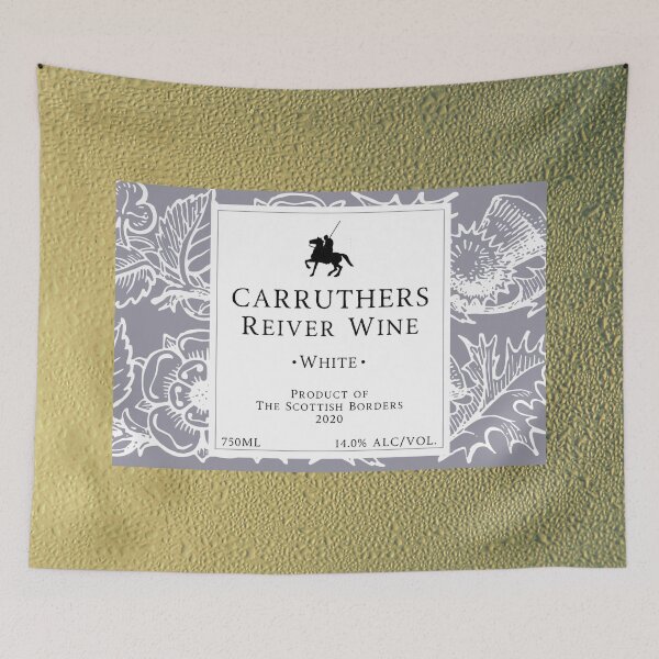 Item preview, CARRUTHERS Red Wine Label | Border Reivers designed and sold by yourscotborders.