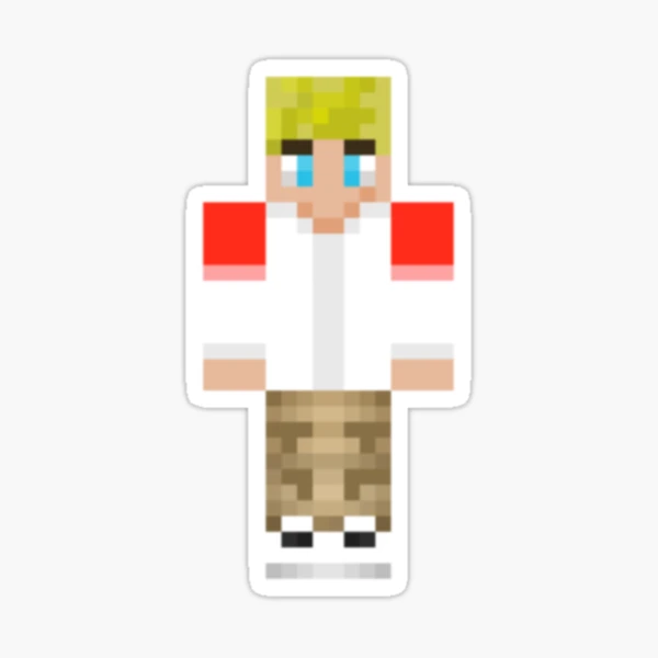 Sapnap Minecraft Skin Sticker Art Board Print for Sale by