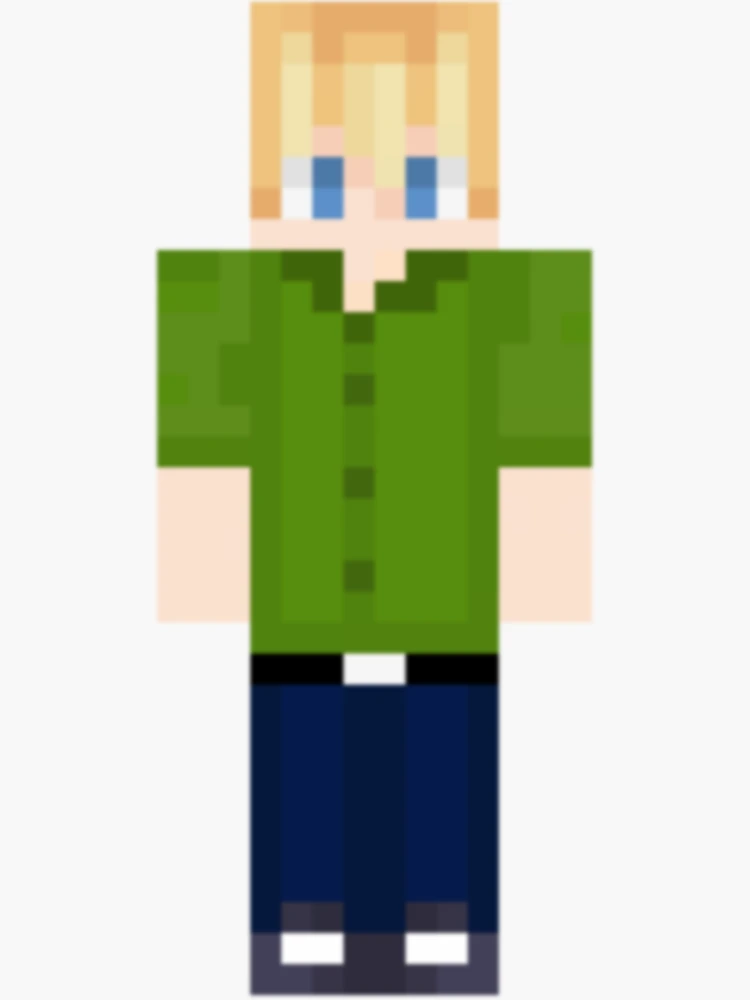 Fundy’s MCYT Minecraft Skin Sticker for Sale by JaypegDesigns