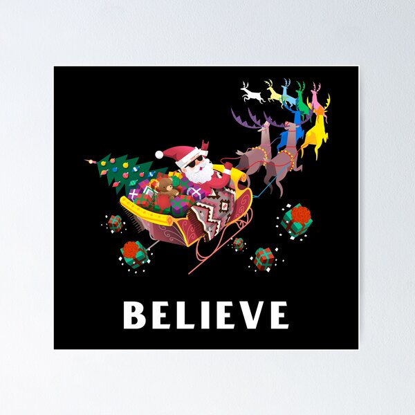 Item preview, Believe in Santa designed and sold by Luvjesus2.