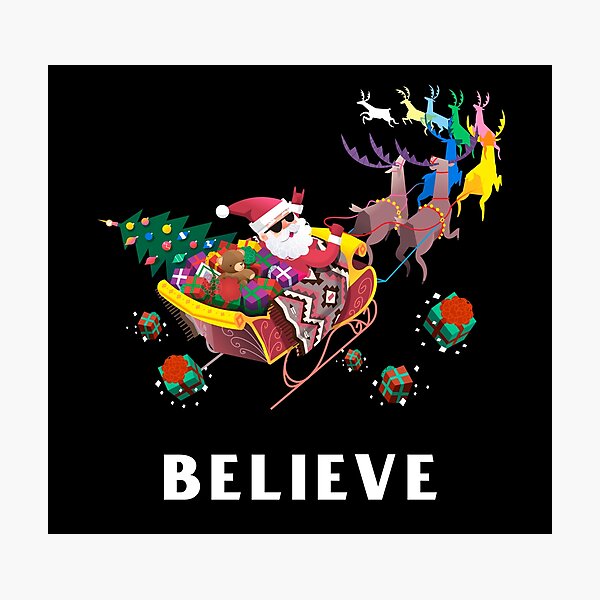 Item preview, Believe in Santa designed and sold by Luvjesus2.