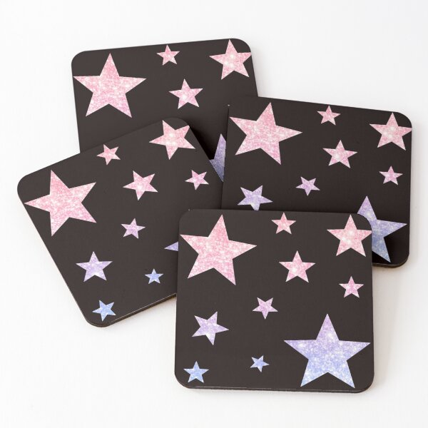 Item preview, Light Pink Purple Ombre Faux Glitter Stars designed and sold by Felicity-K.