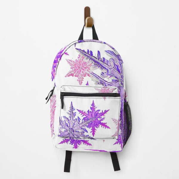 Item preview, PURPLE SNOWFLAKE PATTERNS ON WHITE ART, designed and sold by sharlesart.