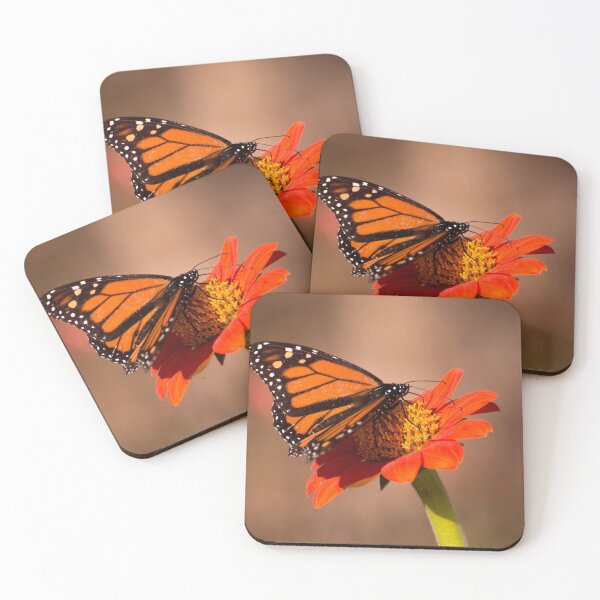 Item preview, Monarch butterfly on tithonia flower designed and sold by Zina Stromberg.