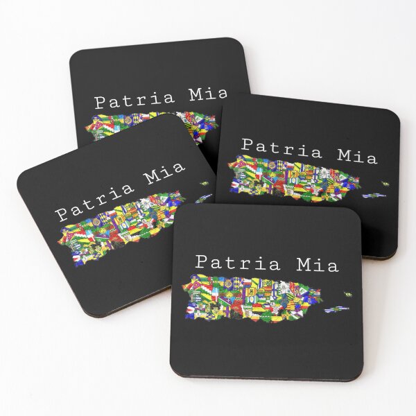 Item preview, Patria Mia Puerto Rico Flags Map designed and sold by SoLunAgua ..