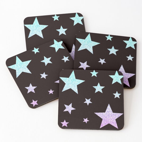 Item preview, Light Blue Purple Ombre Faux Glitter Stars designed and sold by Felicity-K.