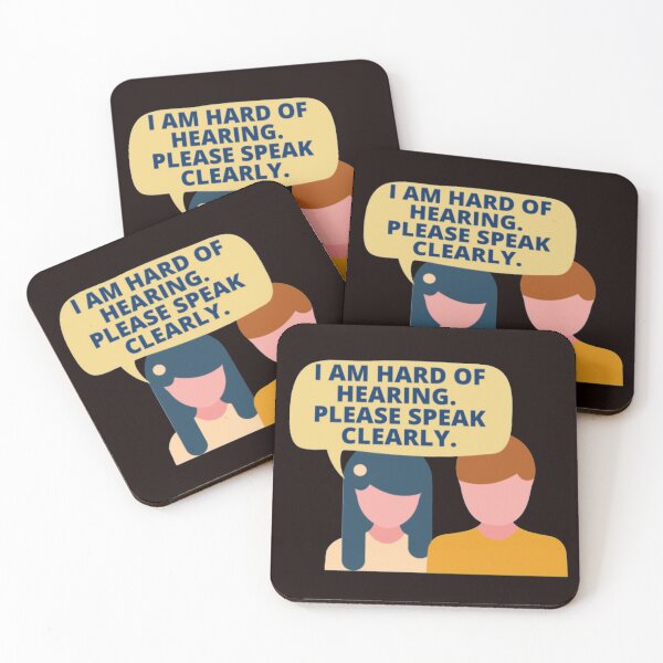 Item preview, I am Hard of Hearing. Speak Clearly to Me.  designed and sold by PaperDreamPod.