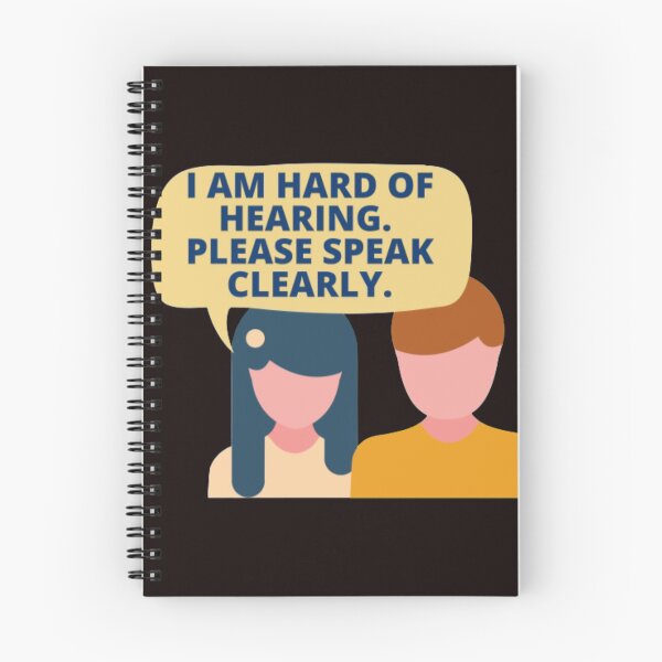 Item preview, I am Hard of Hearing. Speak Clearly to Me.  designed and sold by PaperDreamPod.