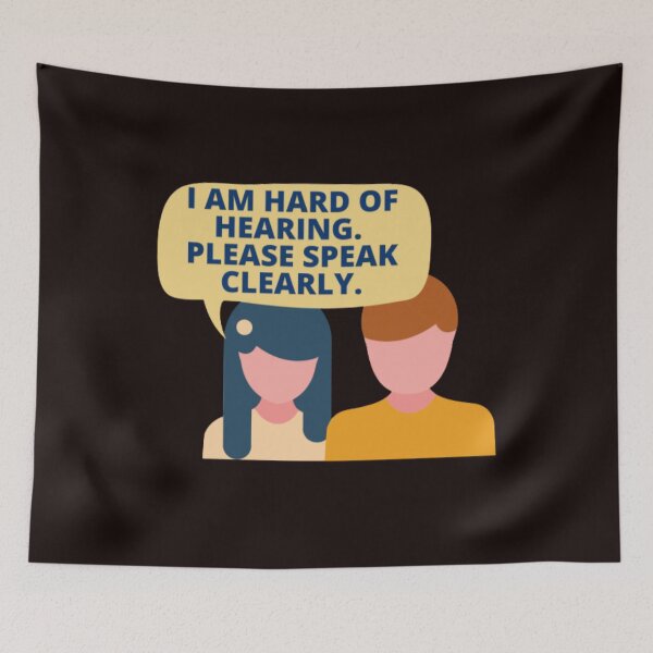Item preview, I am Hard of Hearing. Speak Clearly to Me.  designed and sold by PaperDreamPod.
