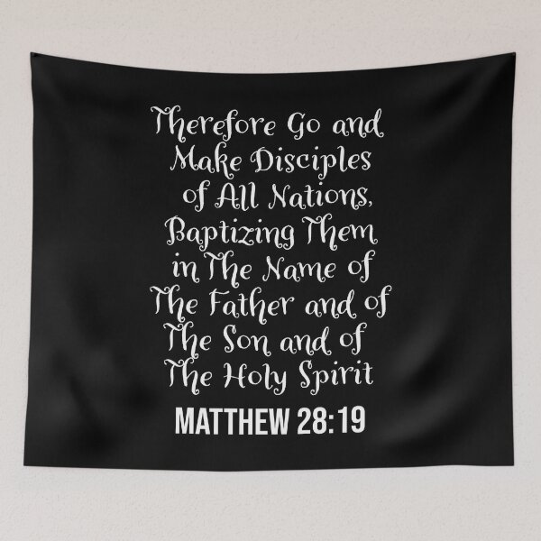 Item preview, Bible Verse | Therefore Go and Make Disciples Of All Nations | Matthew 28:19 designed and sold by christiangoods.